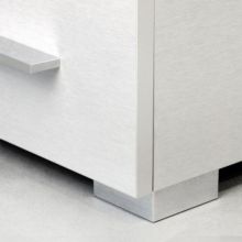 Pie Alumix7 Emuca para mueble, altura 30 mm en gris metalizado - Ítem2