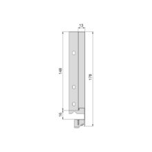 Emuca Cajón exterior Vertex 40kg con lateral de vidrio de altura 178mm, profundidad 450mm, Acero y Aluminio y Cristal, Gris antracita - Ítem9