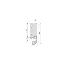 Emuca Cajón exterior Vertex 40kg de altura 93mm, profundidad 300mm, Acero, Gris antracita - Ítem1