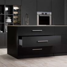 Emuca Kit de tiroirs pour cuisine ou salle de bains de Vertex, hauteur 178mm, avec étagères incluses, module 450mm, Gris antracite - Item8