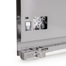 Emuca Tiroir extérieur Vertex avec réglages 3D hauteur 178 mm, 40kg, profondeur 450mm, Acier, Peint en aluminium - Item4