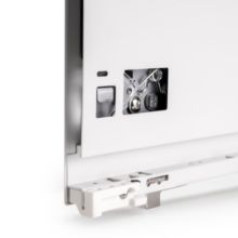 Emuca Cajón exterior Vertex Push Sincro con regulación 3D de altura 178mm , 40kg, profundidad 450mm, Acero, Pintado blanco - Ítem4