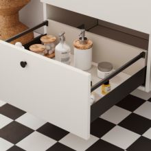 Emuca Cajón exterior Simplex 25kg de altura 88mm, profundidad 490mm, Acero, Gris antracita - Ítem1