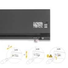 Emuca Cajón exterior Protone 30kg con guías de extracción total y cierre suave, Altura 131mm, profundidad 270mm, Acero, Gris antracita - Ítem3