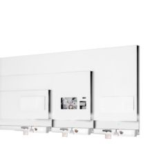 Emuca Cajón exterior Protone 30kg con guías de extracción total y cierre suave, Altura 131mm, profundidad 300mm, Acero, Pintado blanco - Ítem4