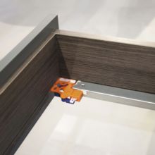 Emuca Coulisses invisibles Slippe pour tiroirs à sortie totale avec fermeture amortie et crochet, 290, Zingué, Acier - Item5