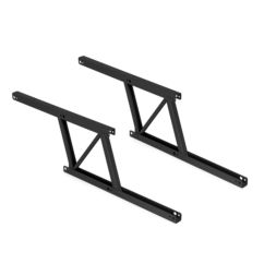 Emuca Jeu de ensemble de mécanismes de levage pour table basse, permet de lever la table de 135mm, Acier, Peint en noir