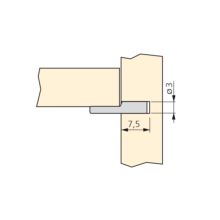 Emuca Support pour étagères en bois, cuillère, D. 3 mm, Acier, Nickelé, 50 ut. - Item2