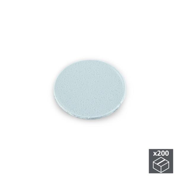 Lote de 200 tapas adhesivas Emuca D. 13 mm en acabado gris