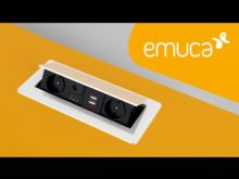 Emuca Multiconnecteur Atom 26 pour bureau, EU, Peint en aluminium, Acier et Plastique et Zamak, 1 ut. - Item5