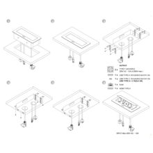 Emuca Multiconector Atom 26, 225x111mm, 2 enchufes tipo Schuko, 1 USB tipo A, 1USB tipo C, 1 RJ45, 1 HDMI, Zamak-Acero-Plástico, Blanco - Ítem11