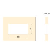 Emuca Multiconnecteur Atom 26 A+C pour bureau, EU, Peint en blanc, Acier et Plastique et Zamak. - Item3