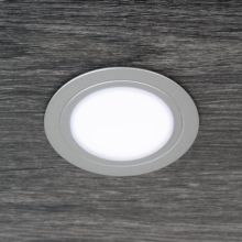 Emuca Luminaria LED Mizar para empotrar en muebles sin necesidad de convertidor (AC 230V 50Hz), 84, Pintado negro - Ítem6