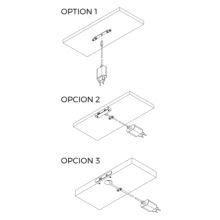 Emuca Conector USB A y C para cargar Linky, 81x12mm, para encastrar o superficie, Plástico, Negro - Ítem10