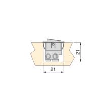 Emuca Lote de 10 interruptores para empotrar D21x21, Plástico, Blanco - Ítem7