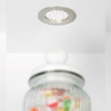 Emuca Foco LED con Soporte, D. 65 mm, Luz blanca fría, Plástico, Niquel satinado - Ítem4