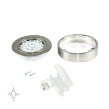 Emuca Spot LED, D. 65 mm, avec support, Lumière blanc natural, Plastique, Nickel satiné - Item1