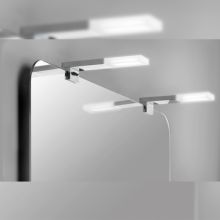 Emuca Applique LED pour miroir de salle de bain Sagitarius 40 mm (AC 230V 50Hz), 5 W, Chromé, Plastique et Aluminium - Item5