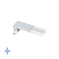 Emuca Applique LED pour miroir de salle de bain Sagitarius 40 mm (AC 230V 50Hz), 5 W, Chromé, Plastique et Aluminium