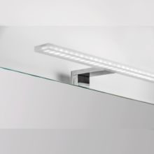 Emuca Applique LED pour miroir de salle de bain, 450 mm, IP44, Lumière blanc froid, Aluminium et plastique, Chromé - Item3