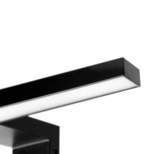 Emuca Spot LED pour miroir de salle de bain Virgo (AC 230V 50Hz), 6 W, Peint en noir, Plastique - Item5
