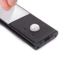 Emuca Aplique LED recargable por USB Kaus Black con sensor de movimiento, L240mm, Plástico y Aluminio, Pintado negro - Ítem3