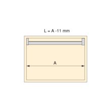Emuca Kit de barra para armario Luxe, tira LED 4,5x8 Neonlynx V, sensor de movimiento RF Smart y convertidor Smart (24V DC), longitud 900mm, Luz blanca cálida 2.700K, Plástico y Aluminio, Pintado negro texturizado - Ítem14