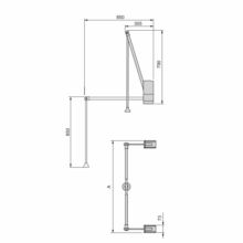 Emuca Penderie rabattable pour armoire Hang mural, 600-830mm, Acier et Plastique, Peint en noir - Item5