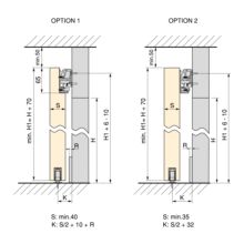 Emuca Kit de herrajes para una puerta corredera colgada de madera Wall con cierre suave, Acero y Aluminio y Plástico - Ítem11