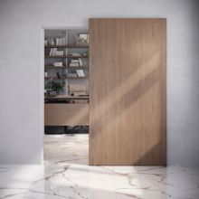 Emuca Kit de herrajes para una puerta corredera colgada de madera Wall con cierre suave, Acero y Aluminio y Plástico - Ítem2