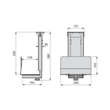 Emuca Support pour unité centrale, Acier, Peint aluminium - Item5
