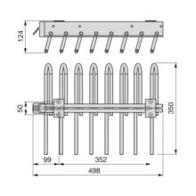 Emuca Pantalonero extraíble, Izquierda, Acero y Plástico, Titanio - Ítem2