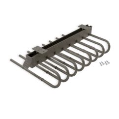 Emuca Pantalonero extraíble, Derecha, Acero y Plástico, Titanio