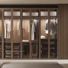 Emuca Porte-pantalons extractible, 11 tiges, guides d'extraction totale, Acier, Titane - Item1