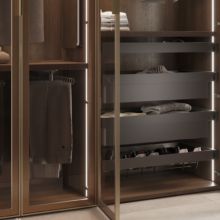 Emuca Porte-pantalons extractible, 11 tiges, guides d'extraction totale, Acier, Titane - Item2