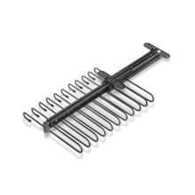 Emuca Porte-pantalons extractible, 11 tiges, guides d'extraction totale, Acier, Titane - Item3