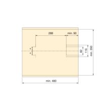 Emuca Porte-pantalons extractible, 11 tiges, guides d'extraction totale, Acier, Titane - Item8