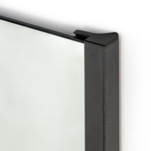 Emuca Miroir extractible pour l'intérieur de l'armoire, Peint en noir texturé, Acier et Plastique et Verre - Item5