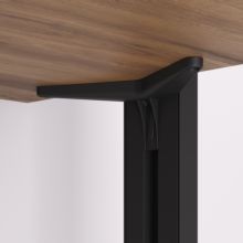 Emuca Kit de soportes para 3 estantes de madera y 1 módulo para la estructura Zero, Zamak, Pintado negro texturizado - Ítem8