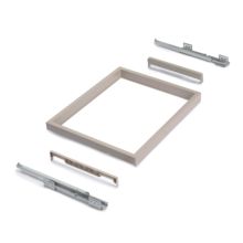Emuca Kit de organisateur de tiroirs, plateau auxiliaire et cadre de coulissage soft close pour armoires, réglable, module 900mm, Gris pierre - Item7