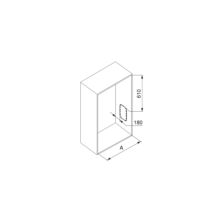 EMUCA Penderie rabattable pour armoire Hang, 452 - 600 mm, Peint en