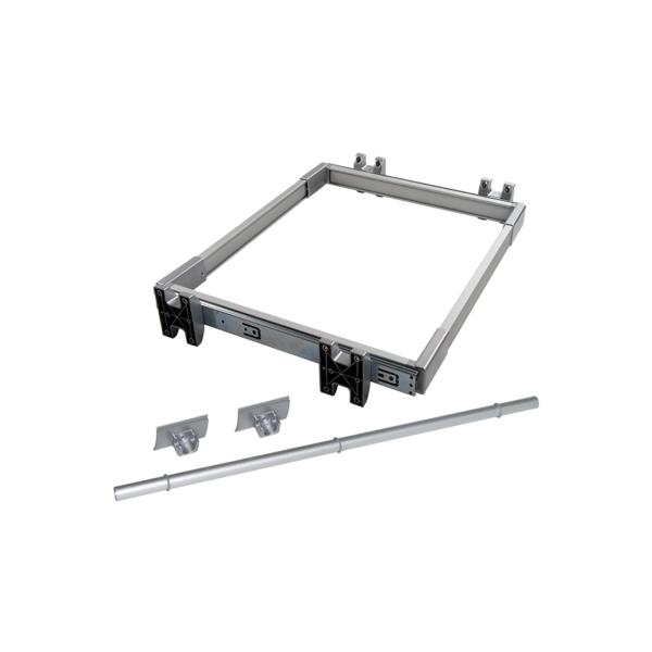 Kit de guía y varillas para pantalones Keeper Emuca para módulo 900mm en acabado anodizado mate