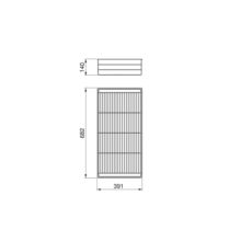 Emuca Tiroir ou panier métallique pour les placards et les commodes Hack, 682 (M80), Peint couleur pierre, Acier, 1 lot de 2 unités - Item1