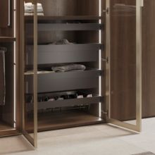 Emuca Juego de 2 distanciadores laterales para bastidor Quartz, Plástico, Titanio, 2 ud - Ítem1