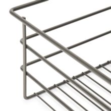 Emuca Kit de cajón de alambre y bastidor regulable Quartz para armarios, guías de cierre suave y extracción total, Módulo 80cm, Acabado Titanio - Ítem3