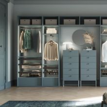 Emuca Kit de cajón de alambre y bastidor regulable Quartz para armarios, guías de cierre suave y extracción total, Módulo 90cm, Acabado Titanio - Ítem2