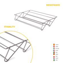 Emuca Kit de cajón zapatero y bastidor regulable Quartz para armarios, guías de cierre suave y extracción total, Módulo 70cm, Acabado Titanio - Ítem7