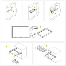 Emuca Kit tiroir à chaussures et rack ajustable Quartz pour armoires, glissières extension totale et à fermeture douce, Module 80cm, Finition Titane - Item12