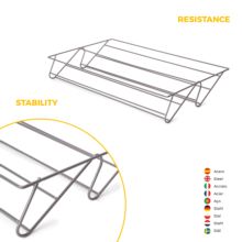Emuca Kit tiroir à chaussures et rack ajustable Quartz pour armoires, glissières extension totale et à fermeture douce, Module 80cm, Finition Titane - Item7