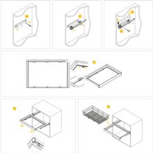 Emuca Kit tiroir à chaussures et rack ajustable Quartz pour armoires, glissières extension totale et à fermeture douce, Module 90cm, Finition Titane - Item12
